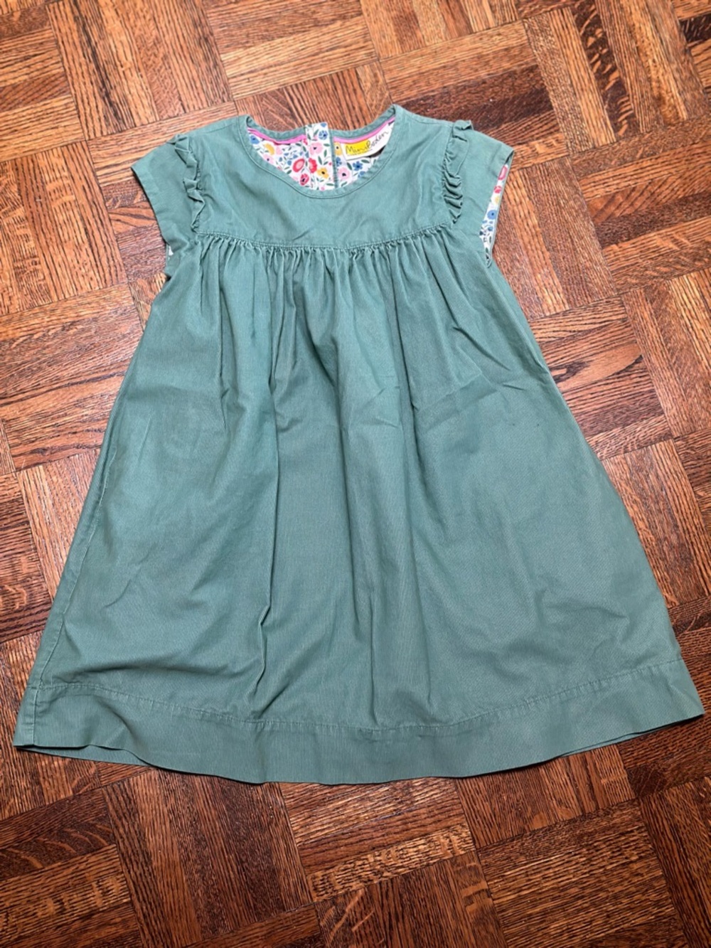 Mini Boden Sage Green Girl's Dress